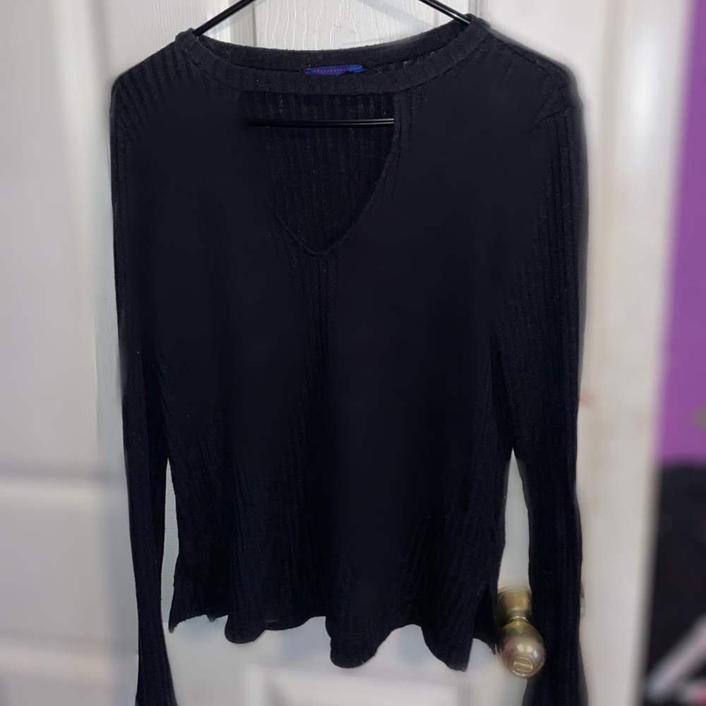 Black Strappy Blouse